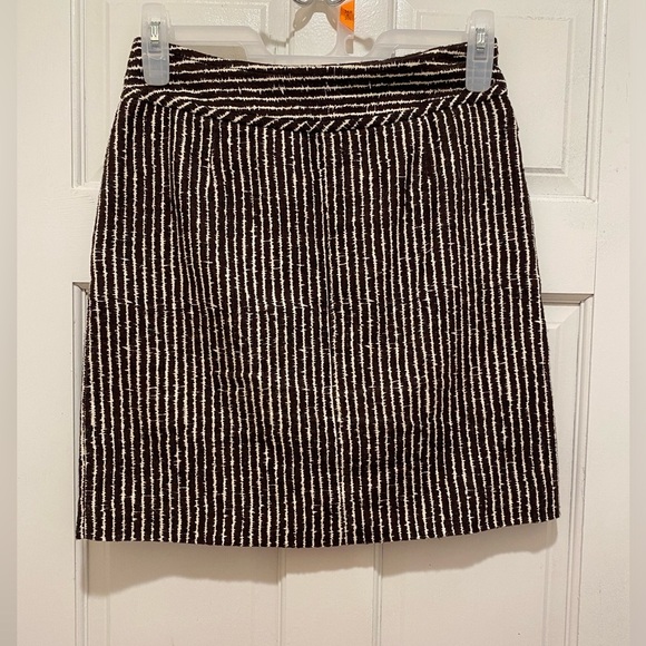 🌷Tory Burch Black and White Ribbed Mini Skirt with pockets - Picture 2 of 5